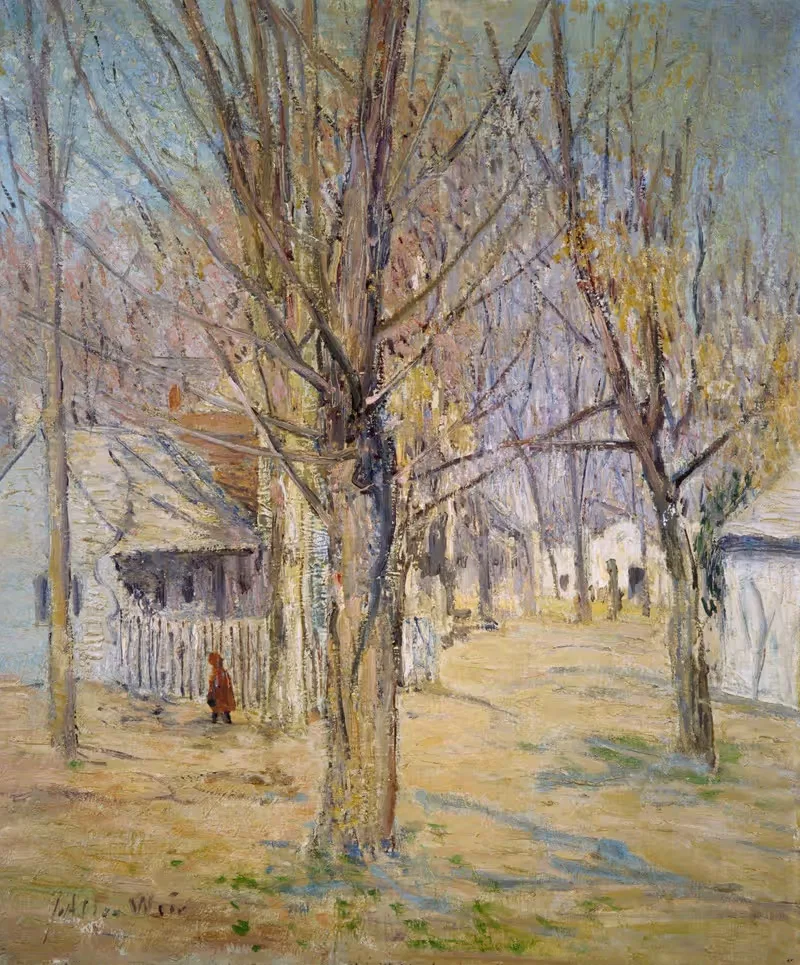 Connecticut Village (Going to School) — Julian Alden Weir