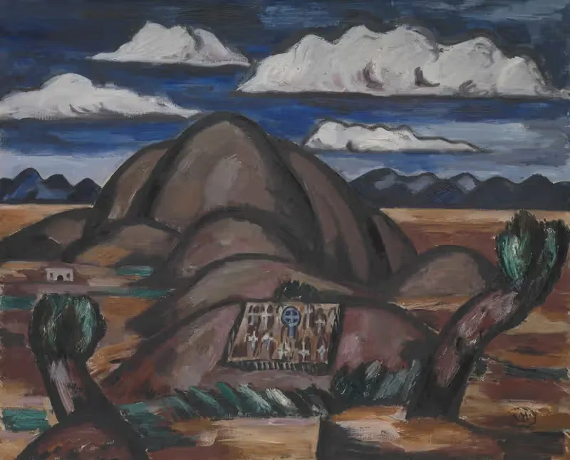Кладбище, Нью-Мексико by Марсден Хартли, 1924 — digital art print download
