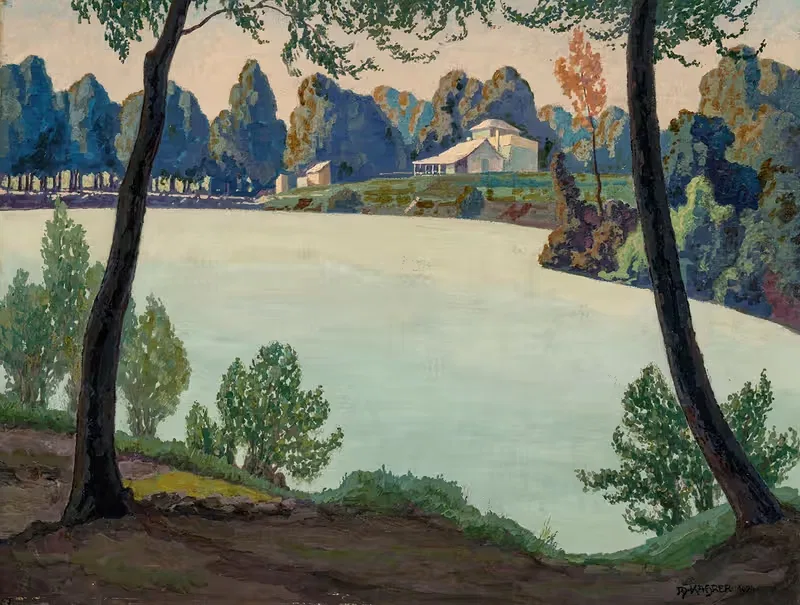 Серебряное озеро у Хёфлейна by Макс Карер, 1924 — digital art print download
