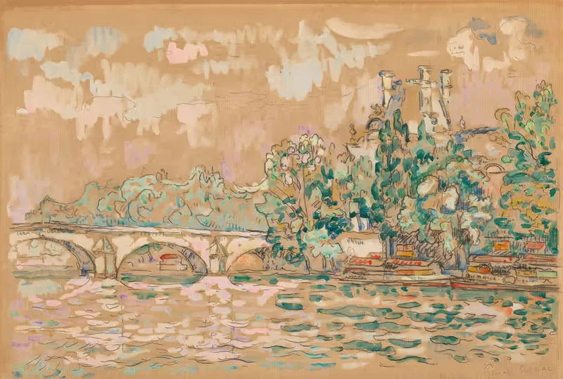 Париж, Пон-Руаяль by Поль Синьяк, 1925 — digital art print download