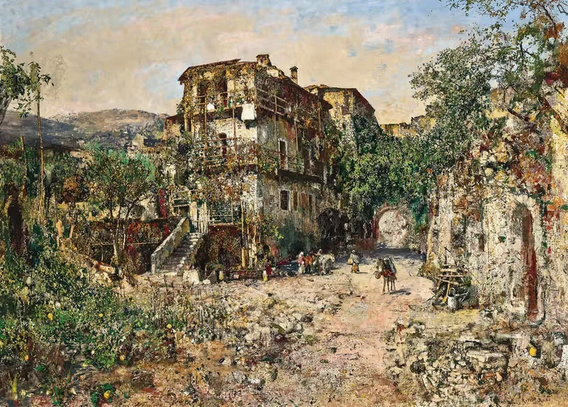 Lake Garda, Arco by Robert Russ, c. 1914 — digital art print download