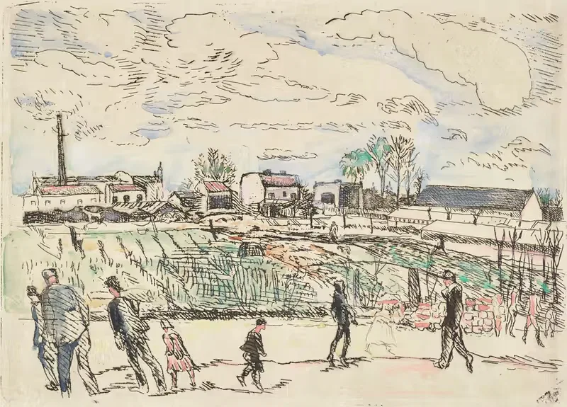 Берлинская предместье Махнов by Рудольф Гроссманн, 1910 - 1914 — digital art print download