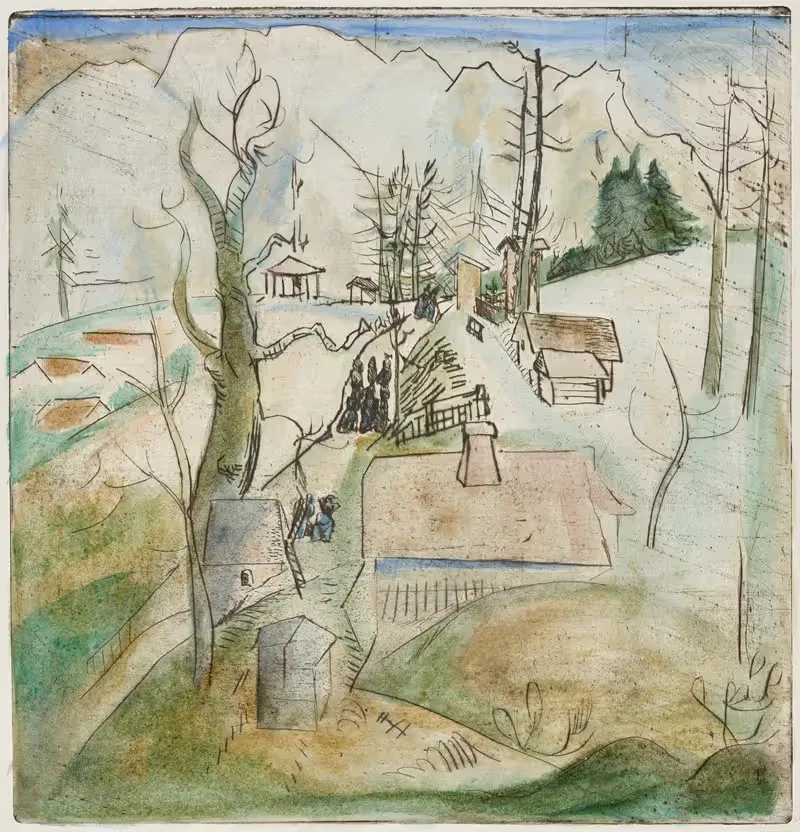 Кальвариенберг, Миттенвальд by Рудольф Гроссманн, 1916 — digital art print download