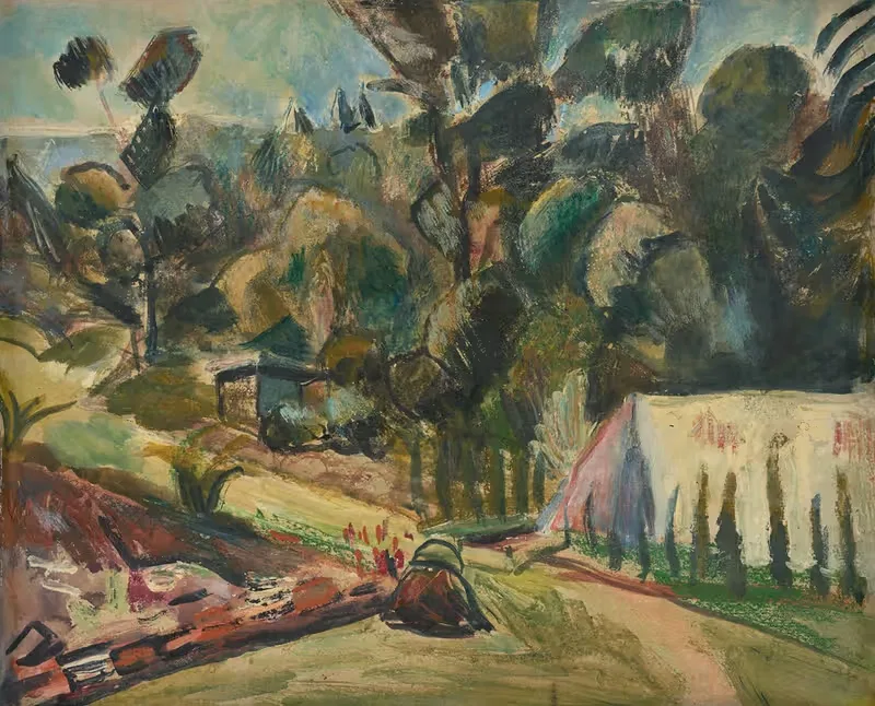 Пейзаж с палаткой by Рудольф Гроссманн, 1935 — digital art print download