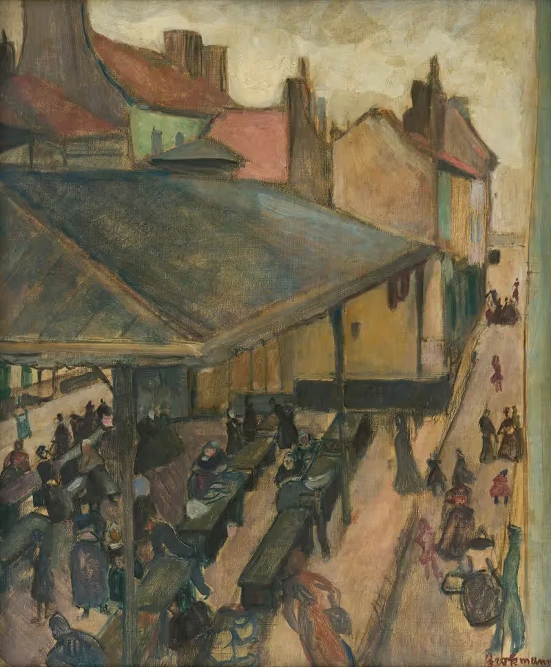 Рыбный рынок в Остенде by Рудольф Гроссманн, 1908-1911 — digital art print download