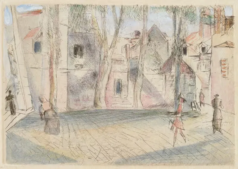Площадь в Сенли II by Рудольф Гроссманн, 1908 - 1910 — digital art print download