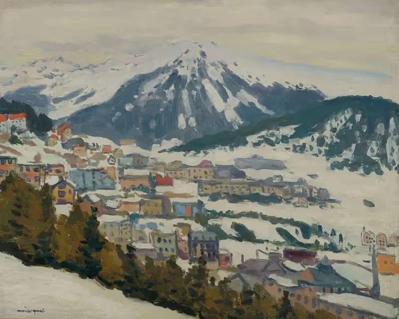 Давос под снегом by Альбер Марке, 1936 — digital art print download