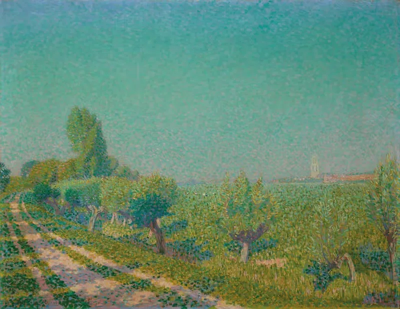 Вид на Ренен by Фердинанд Харт Ниббриг, 1908 — digital art print download