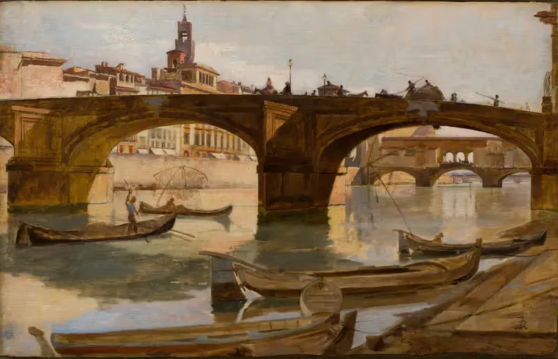 Мосты; Флоренция by Фрэнк Дювенек, c.1880 — digital art print download