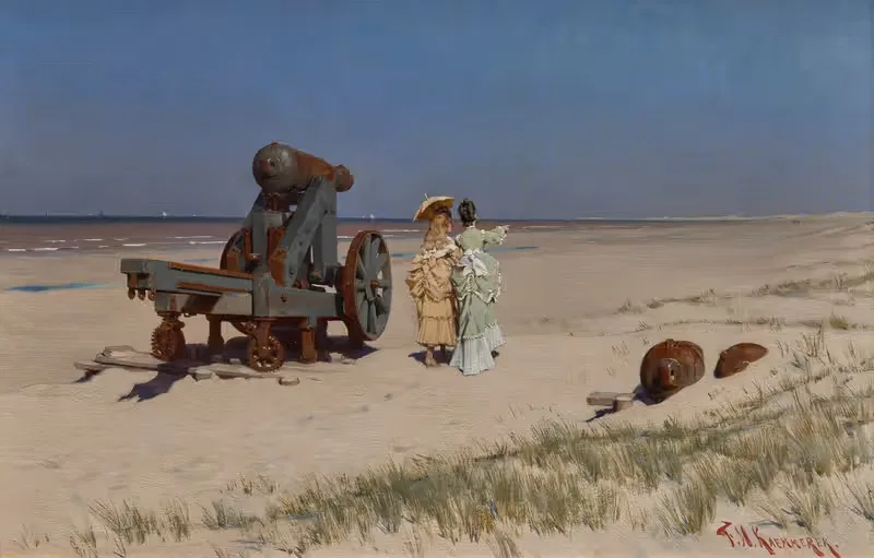 At the Seashore by Frederik Hendrik Kaemmerer — digital art print download