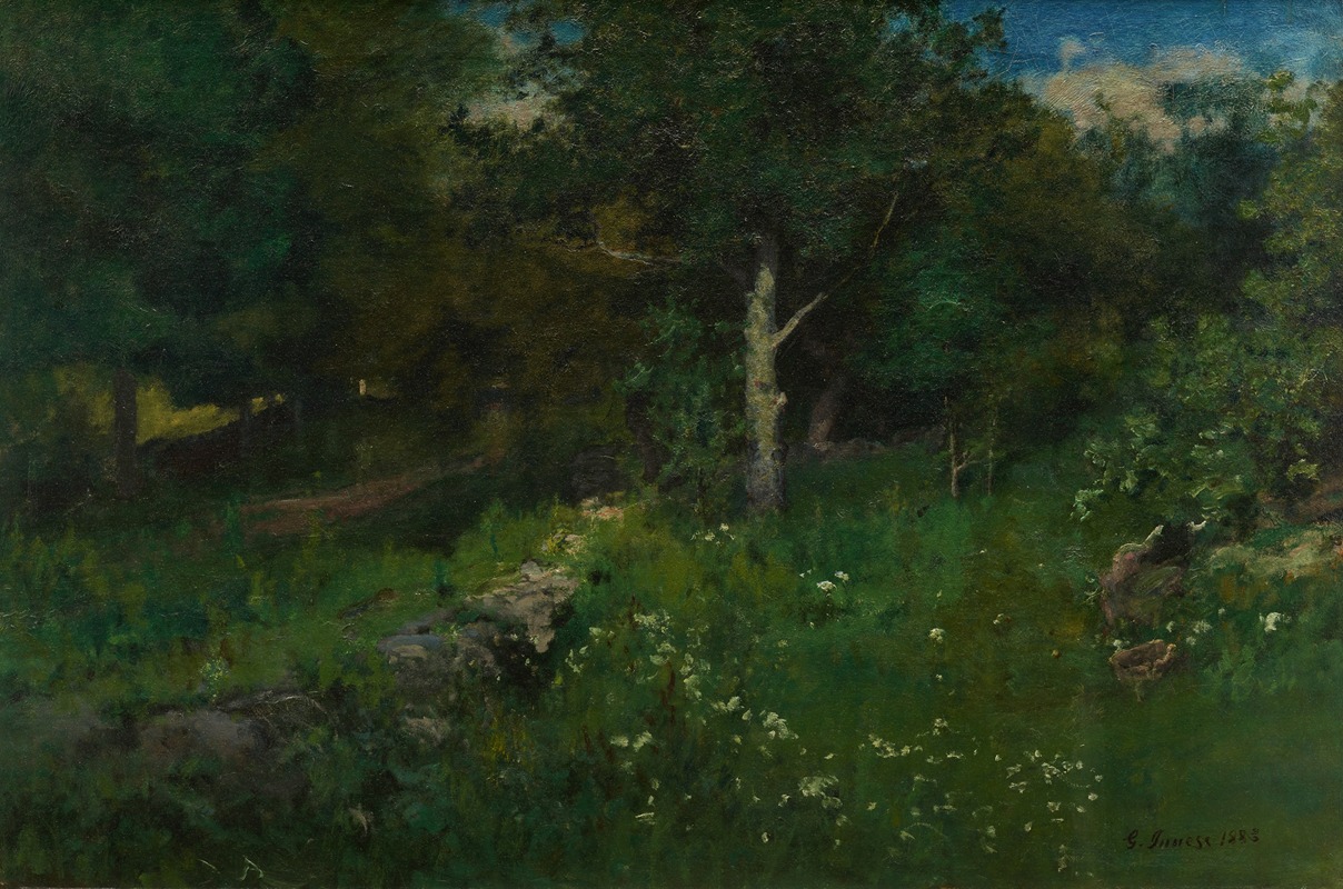 Летняя листвa by Джордж Иннес, 1883 — digital art print download