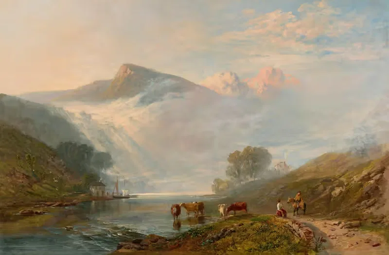 Early Morning on the Wye — George Vicat Cole
