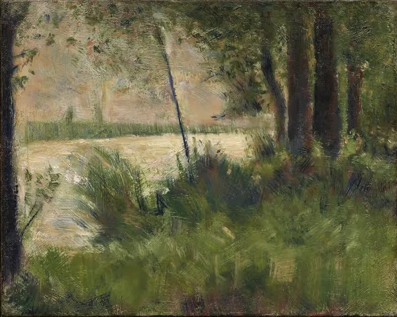 Grassy Riverbank by Georges Seurat — digital art print download