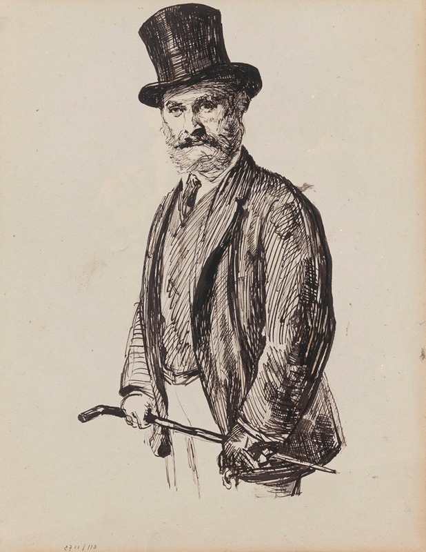 The Painter Edouard Manet by James Ensor — digital art print download