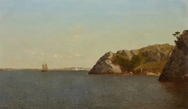 Ньютпорт, Род-Айленд (Маяк Рок) by Джон Фредерик Кенсетт, 1872 — digital art print download