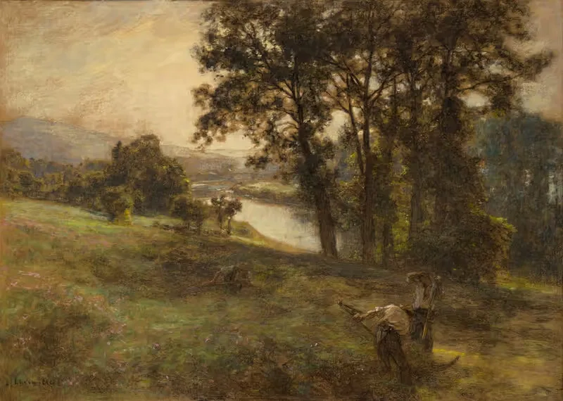 Уборка сена by Леон Огюст Лермиц, c.1906 — digital art print download