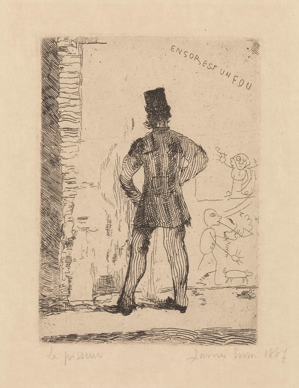 The Pisser by Джеймс Энсор, 1887 — digital art print download