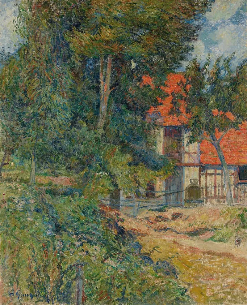 Скотный двор рядом с Дьепом II by Поль Гоген, 1885 — digital art print download