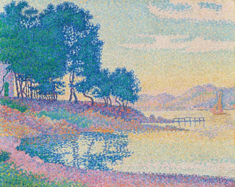 Calanque des Canoubiers (Pointe de Bamer), Saint-Tropez — Paul Signac