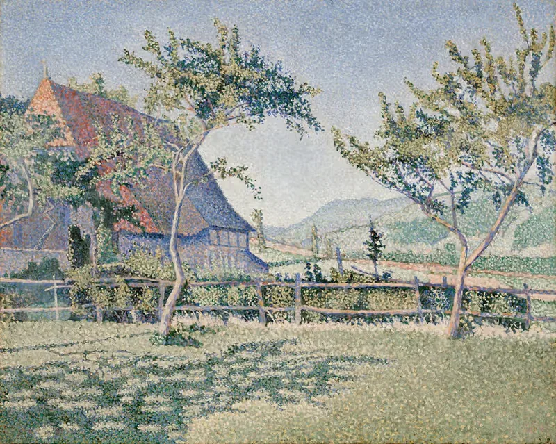Комблат-ле-Шато, луг (Ле Пре) by Поль Синьяк, 1886 — digital art print download