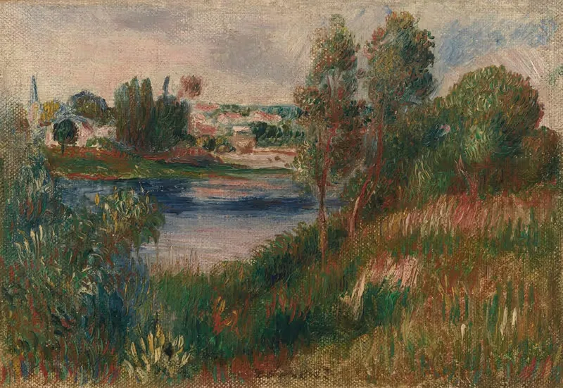 Пейзаж в Ветёй by Пьер-Огюст Ренуар, c. 1890 — digital art print download
