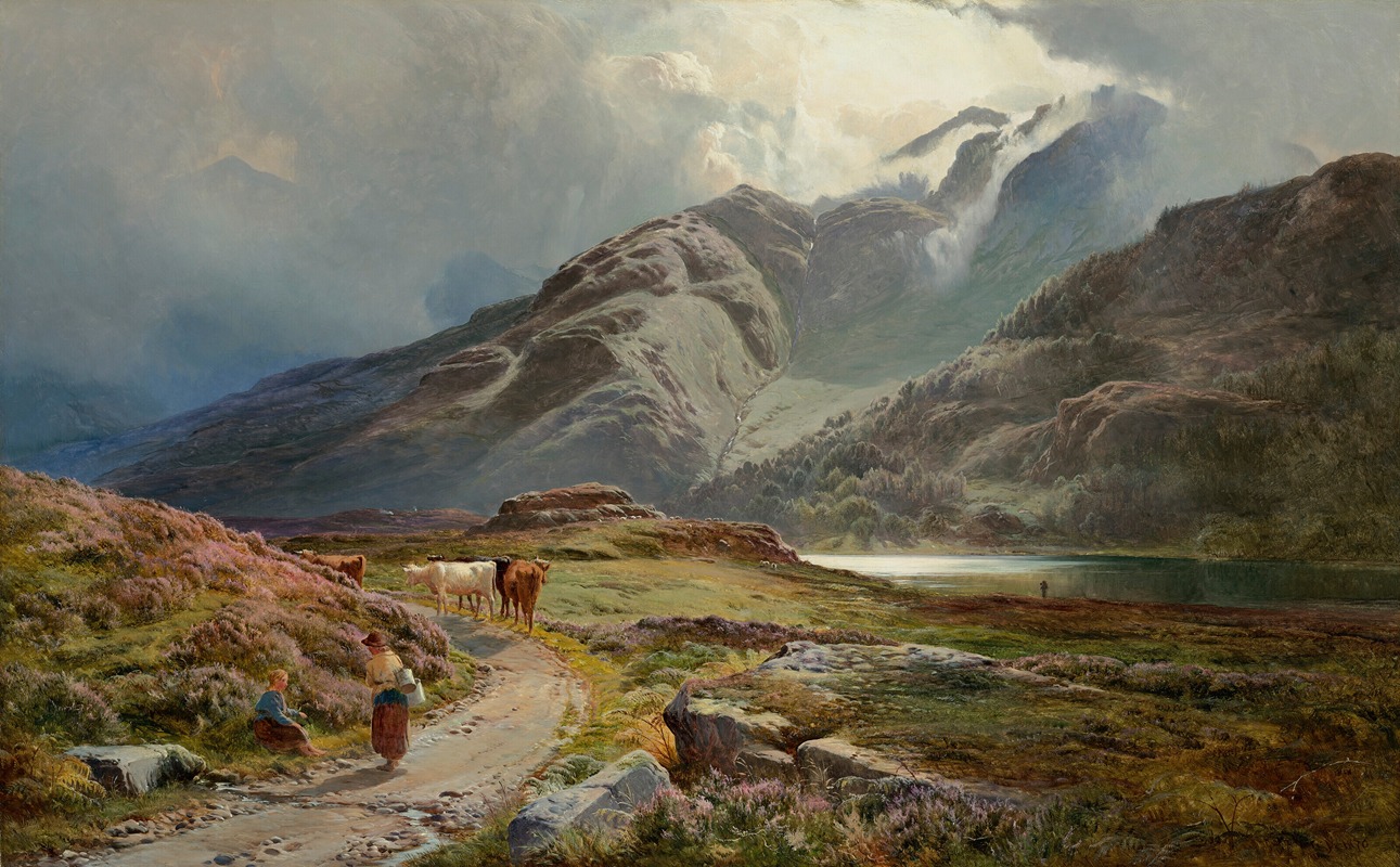 Blae Tarn by Sidney Richard Percy, 1870 — digital art print download