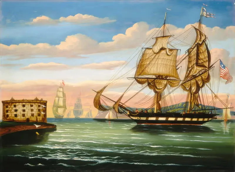 Bay of New York, Sunset — Thomas Chambers