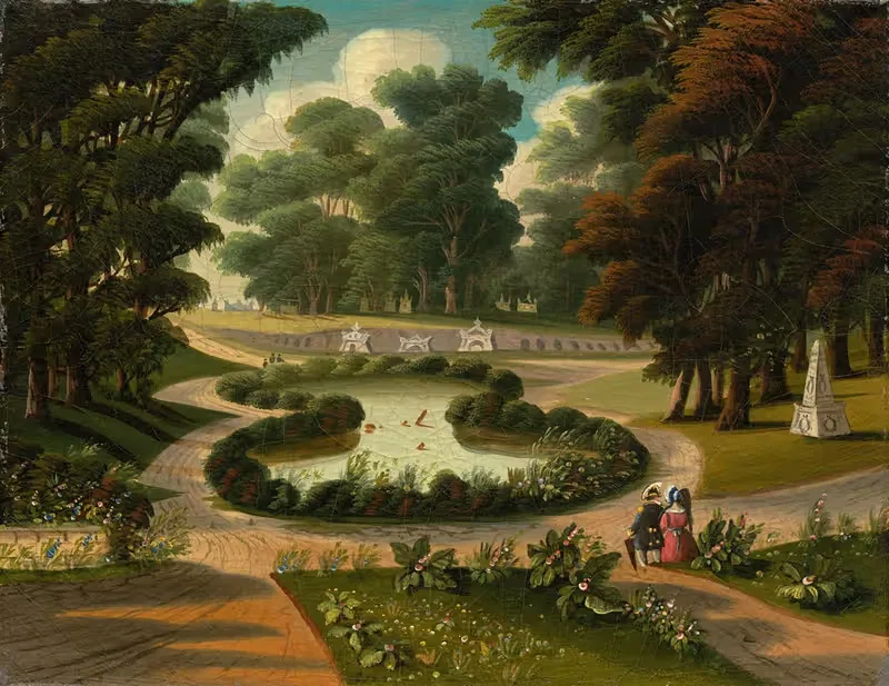 Mount Auburn Cemetery by Thomas Chambers — digital art print download