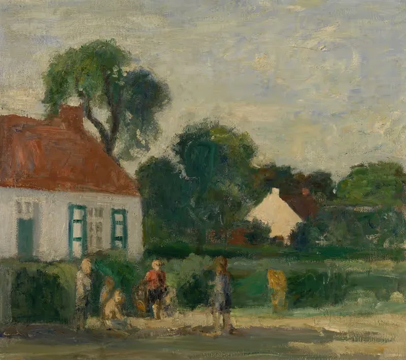 Старая дорога в Шильде by Альберт Ван Дейк, 1925-1951 — digital art print download