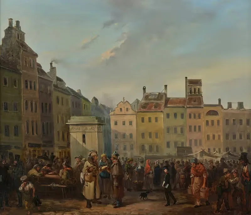 Рыnek Старого Города by Францишек Костжевский, 1854 — digital art print download