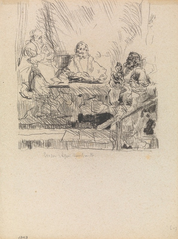 The Supper at Emmaus by Джеймс Энсор, 1885-1886 — digital art print download