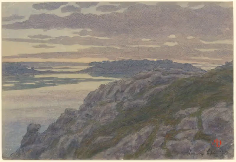 Сумерки в Ландирасе, Логуиви by Анри Ривьер, 1901 — digital art print download