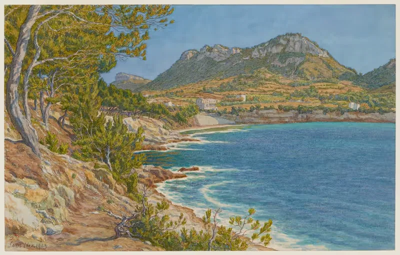 L'anse de l'arène. Cassis by Henri Rivière, 1923 — digital art print download