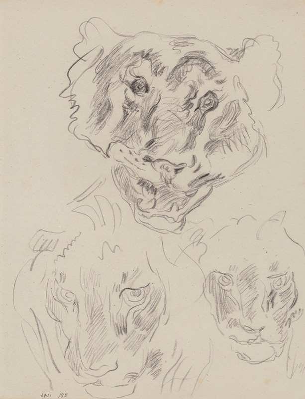 Three Heads of Wild Animals — James Ensor