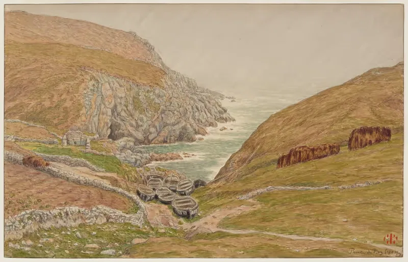 Маленькая бухта у мыса Раз by Анри Ривьер, 1907 — digital art print download