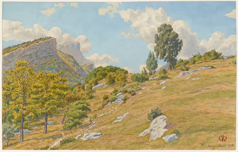 Плато Барбераз by Анри Ривьер, 1918 — digital art print download