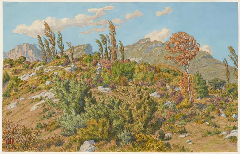 Плато Барбераз by Анри Ривьер, 1918 — digital art print download