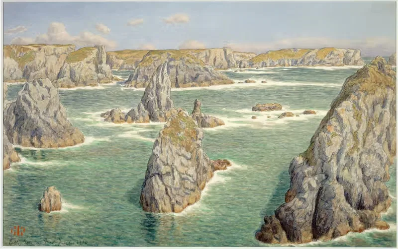 Порт Пюс. Белль-Иль by Анри Ривьер, 1910 — digital art print download