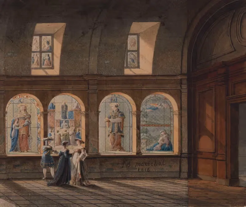 Vue intérieure du cloître de l'église Saint-Etienne-du-Mont — Jean Baptiste Maréchal