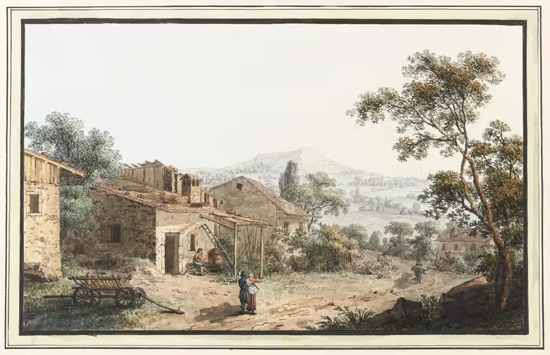 Vue de Bernais en Savoie — Carl Ludwig Hackert