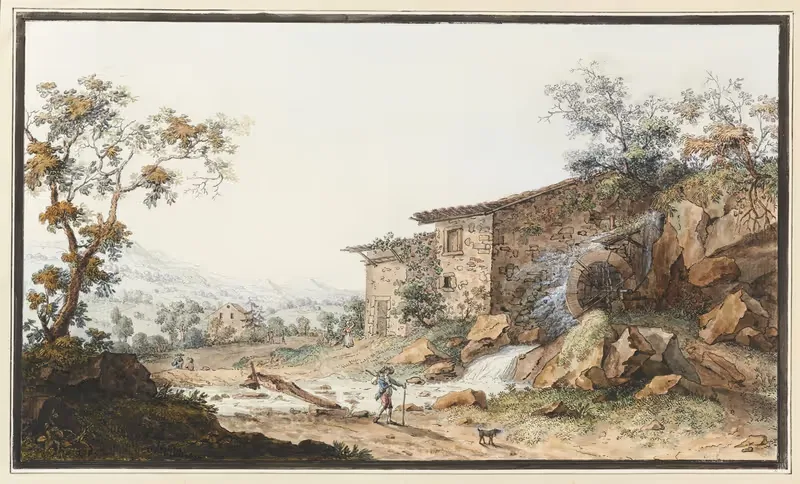 Vue d'un moulin en Savoie — Carl Ludwig Hackert
