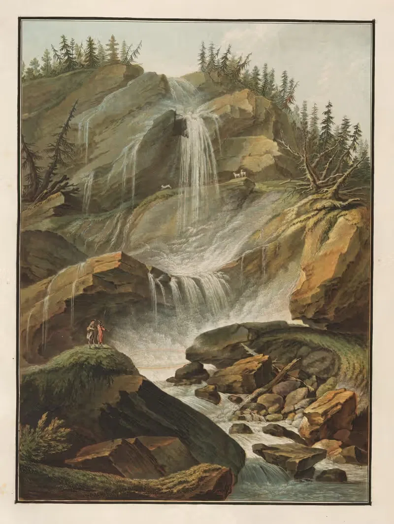 Первая водопадная чаша Штаубаха by Каспар Вольф, 1915-1945 — digital art print download