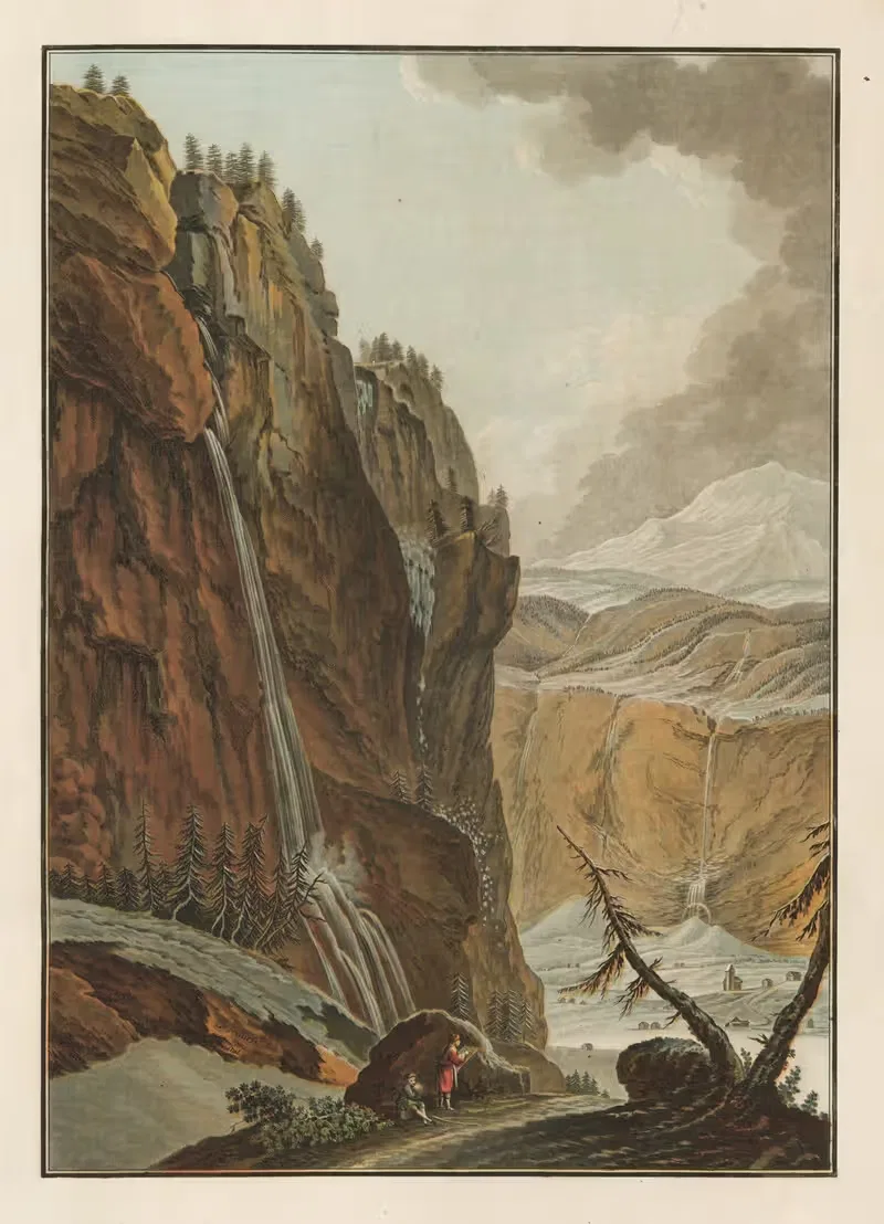 Vue du Schild-Wald-Bach Prise en hiver — Caspar Wolf