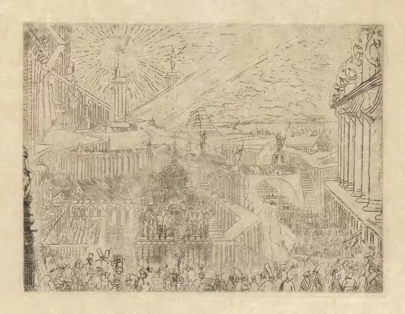 Завоевание чужого города by Джеймс Энсор, 1888 — digital art print download