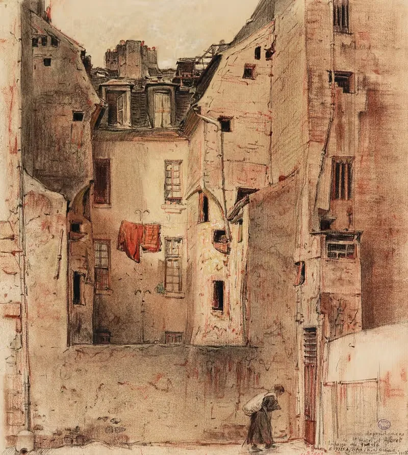 Пристройки отеля д'Альбре, тупик Бёф by Шарль Жуас, 1915-1945 — digital art print download