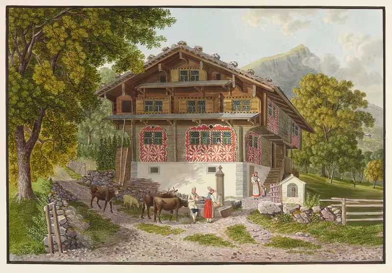 Подольднерская фермерская усадьба by Давид Алойз Шмид, 1915-1945 — digital art print download