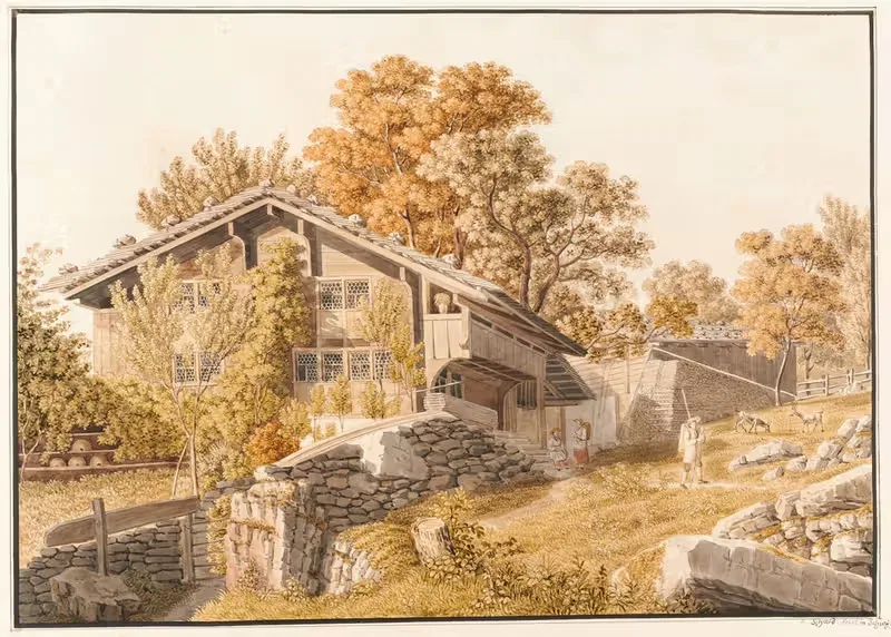 Urner Bauernhaus by David Alois Schmid, 1915-1945 — digital art print download