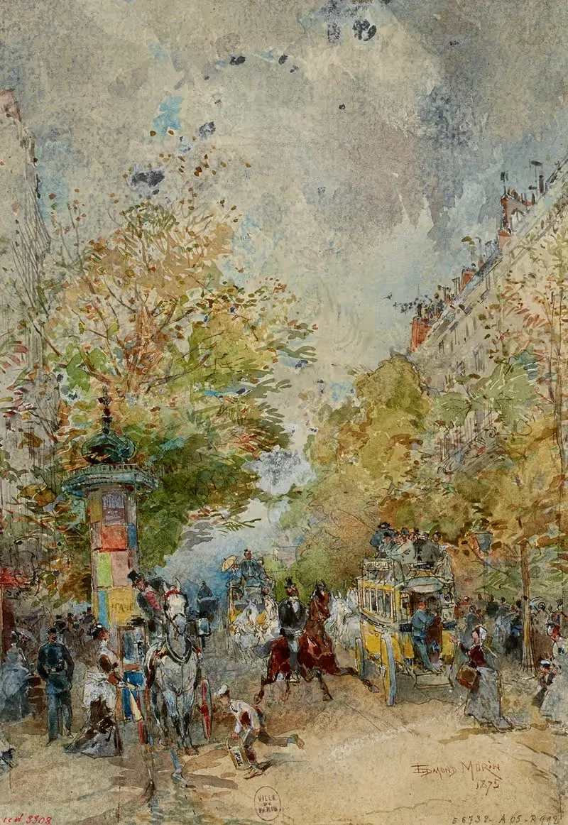 Угол бульваров by Эдмон Мори, 1915-1945 — digital art print download