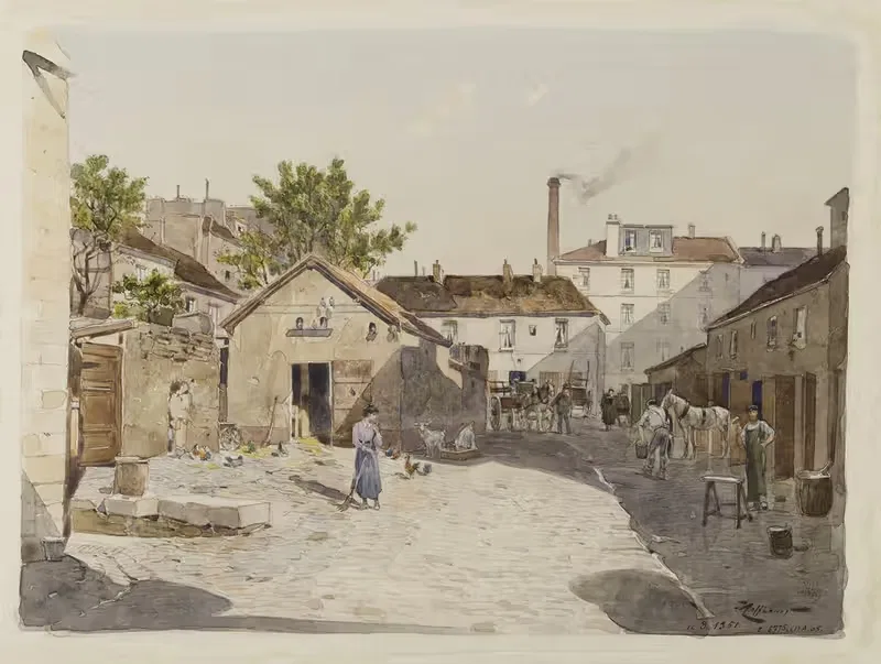 Cour de ferme, 10 rue de l'Epée de Bois — Fédor Hoffbauer