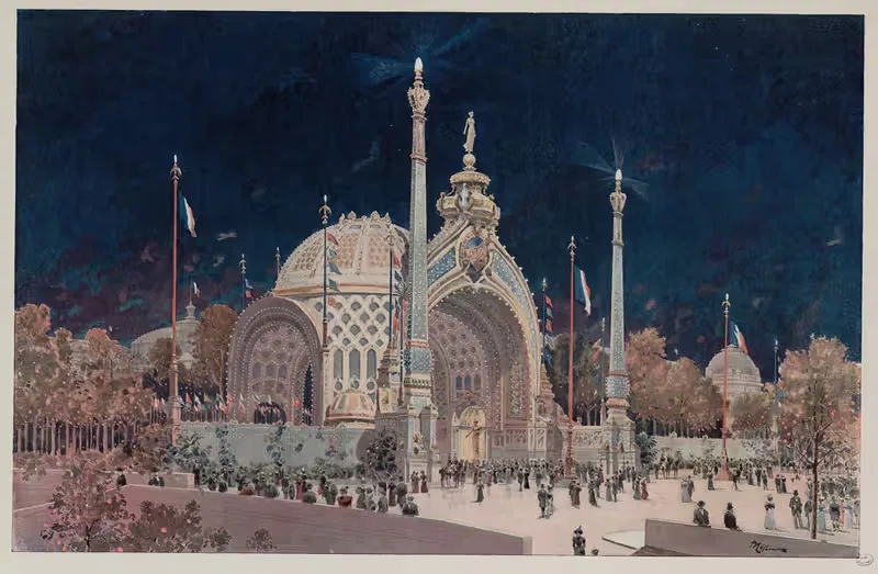 L'Exposition de Paris de 1900 La Porte Monumentale — Fédor Hoffbauer